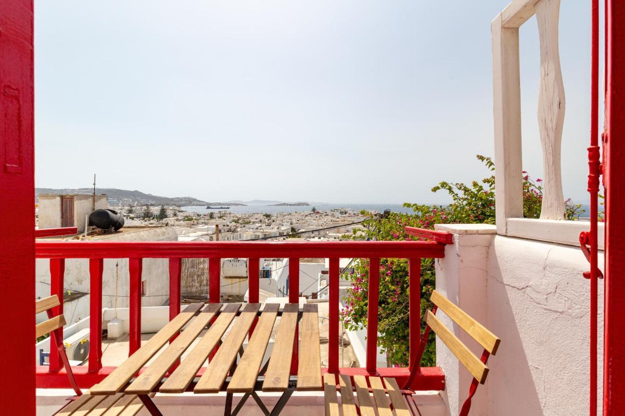 Elenitas Town House With Balcony And Sea View Apartment Mykonos Town ภายนอก รูปภาพ